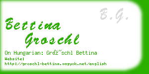 bettina groschl business card
